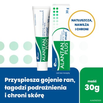 Alantan Plus, (20 mg + 50 mg)/g, maść, 30 g