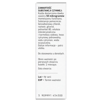 Hitaxa Metmin-Spray, 50 mcg/dawkę, aerozol do nosa, 140 dawek