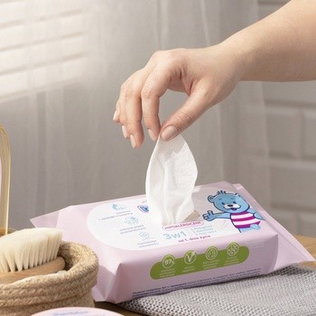 Bambino, chusteczki emolientowe 3w1 hipoalergiczne, 2 x 57 szt.