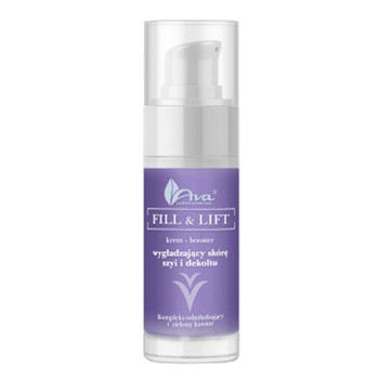 Ava Fill & Lift, krem-booster wygładzający skórę szyi i dekoltu, 30 ml