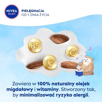 Nivea Baby, żel 2w1 do mycia ciała i włosów na dobranoc, 200 ml