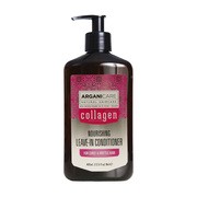Arganicare Collagen, odżywka bez spłukiwania dla włosów, dla włosów kręconych i łamliwych, 400 ml