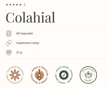 Colahial, kapsułki z kolagenem z kwasem hialuronowym, 60 szt.
