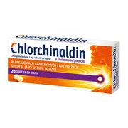 Chlorchinaldin, 2 mg, tabletki do ssania o smaku czarnej porzeczki, 20 szt.