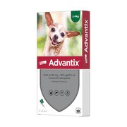 Advantix Spot-on, psy do 4 kg, 0,4 ml x 4 szt.