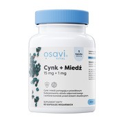 Osavi Cynk + Miedź, 15 mg + 1 mg, kapsułki twarde, 60 szt.