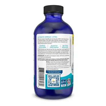 Nordic Naturals Ultimate Omega Xtra 3400 mg, płyn, smak cytrynowy, 237 ml