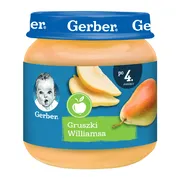 Gerber gruszki Wiliamsa, 4 m+, 125 g