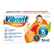 Vibovit Junior, proszek w saszetkach o smaku truskawkowym, 2 g, 30 szt.