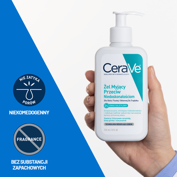 CeraVe, żel myjący przeciw niedoskonałościom, 236 ml