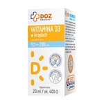 DOZ PRODUCT Witamina D3 w kroplach, krople, 20 ml