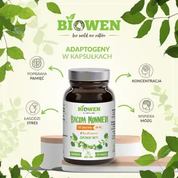 Biowen, Bacopa Monnieri, kapsułki,120 szt.
