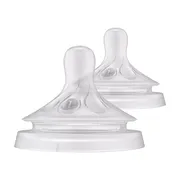 Avent, smoczek responsywny na butelkę, Natural, 0 m, 2 szt.