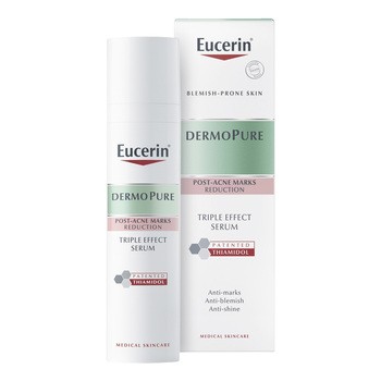 Eucerin DermoPure, serum o potrójnym działaniu z Thiamidolem do skóry ze skłonnością do trądziku, 40 ml