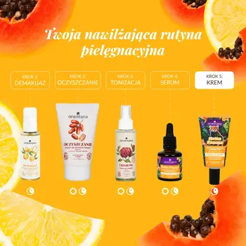 Orientana Hello Papaja, krem mikrozłuszczający, na noc, 40 ml