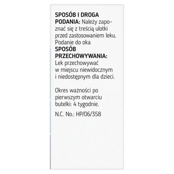 Oftahist, 1 mg/ml, krople do oczu, 5 ml (1 butelka)