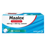 Maalox, 400 mg+400 mg, tabletki, 40 szt.