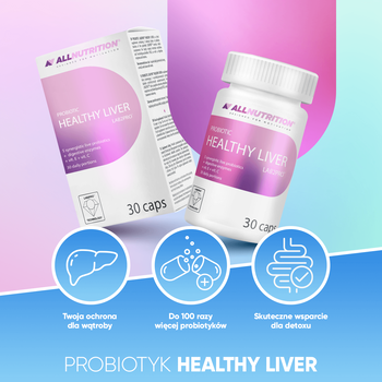 Allnutrition, Probiotic Healthy Liver LAB2PRO, kapsułki, 30 szt.