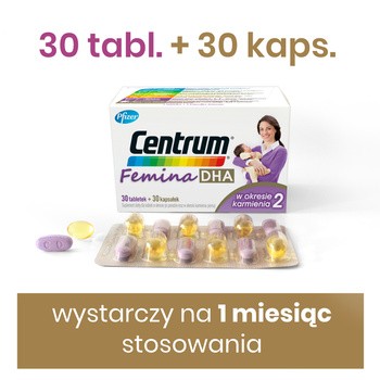 Centrum Femina 2 DHA, 30 tabletki + 30 kapsułki
