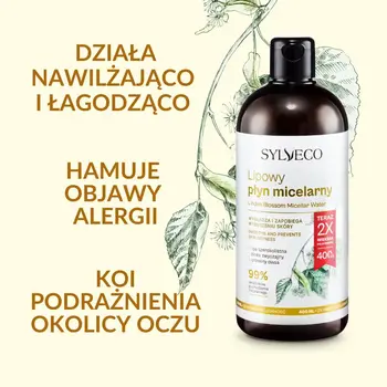 Sylveco, lipowy płyn micelarny, 400 ml