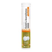 Olimp Gold L-Karnityna+chrom, tabletki musujące, smak cytrynowo-limonkowy z miętą, 20 szt.