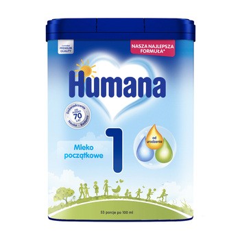 Humana 1, mleko początkowe od urodzenia, proszek, 750 g