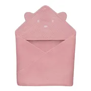 Lionelo, Muślinowy ręcznik kąpielowy, pink baby, 1 szt.