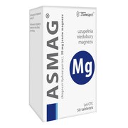 Asmag, 20 mg jonów magnezu, tabletki, 50 szt.