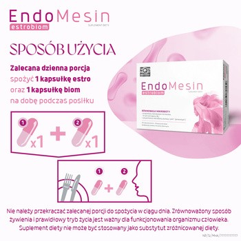 EndoMesin estrobiom, kapsułki, 30 szt. + 30 szt.