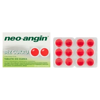 Neo-Angin bez cukru, tabletki do ssania, 24 szt.