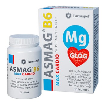 Asmag B6 Max Cardio, tabletki, 30 szt.