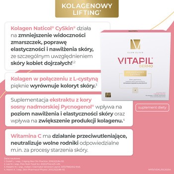 Vitapil Dermo Kolagenowy Lifting, saszetki z proszkiem, 30 szt.