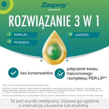 Zaspray, spray na powieki, 10 ml