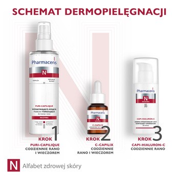 Pharmaceris N Capi-Hialuron-C, dermo-strukturalny krem korygujący zmarszczki, SPF 20, 50 ml