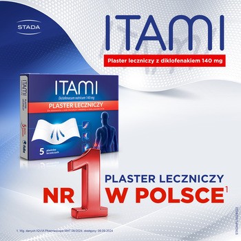Itami, 140 mg, plastry lecznicze, 5 szt.