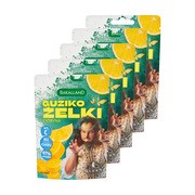Zestaw 5x Bakalland Guziko Żelki, Kleks, cytryna, 34 g