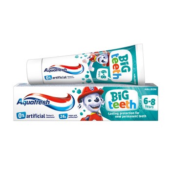 Aquafresh Big Teeth Psi Patrol, pasta do zębów, 6-8 lat, 50 ml