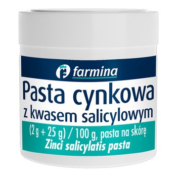 Pasta Lassara, pasta cynkowa z kwasem salicylowym, 20 g