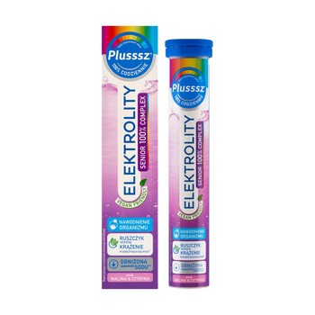 Plusssz Elektrolity Senior 100% Complex, tabletki musujące, 24 szt.