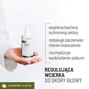 Sylveco Dermo Nadmierny Łojotok, regulująca wcierka do skóry głowy, 145 ml