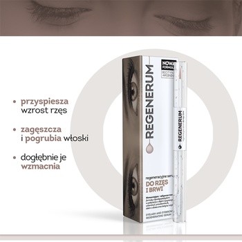 Regenerum, regeneracyjne serum do rzęs i brwi, 4 ml + 7 ml 