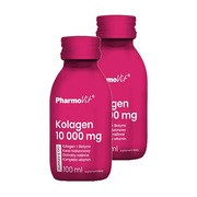 Zestaw 2x PharmoVit Kolagen 10 000 mg supples & go, smak owocowy, płyn, 100 ml