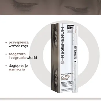 Regenerum, regeneracyjne serum do rzęs i brwi, 4 ml + 7 ml 