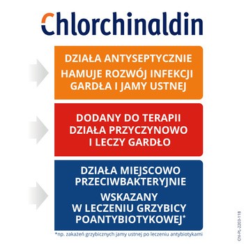 Chlorchinaldin o smaku czarnej porzeczki, 2 mg, tabletki do ssania, 20 szt.