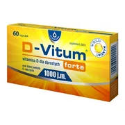 D-Vitum Forte 1000 j.m., kapsułki z witaminą D dla dorosłych, 60 szt.