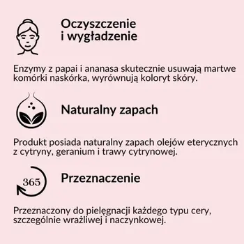 Sylveco, peeling enzymatyczny do twarzy, 75 ml