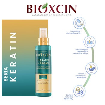 Bioxcin Keratin & Argan, regenerująca odżywka w sprayu, 150 ml