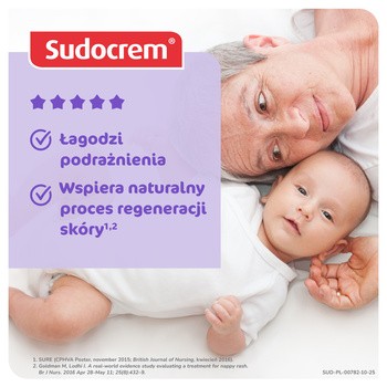 Sudocrem Expert, krem barierowy, pieluszkowe zapalenie skóry, otarcia, 125 g