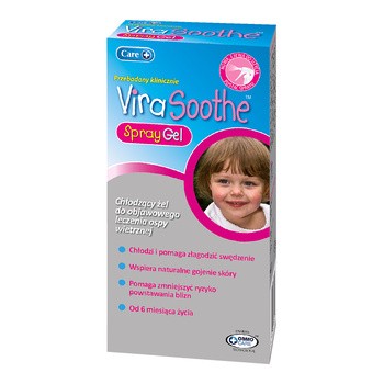 Virasoothe, chłodzący żel w sprayu do leczenia ospy wietrznej, 60 ml