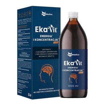 Ekavit Energia i Koncentracja Plus, płyn, 1000 ml